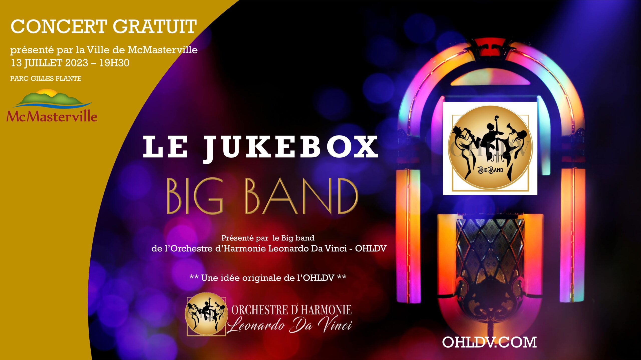 Lire la suite à propos de l’article OHLDV Concert Jukebox Big Band 2023 – McMasterville